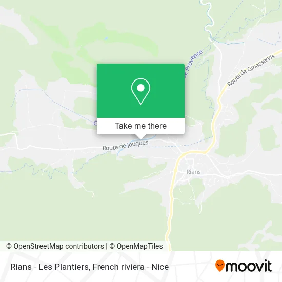 Rians - Les Plantiers map
