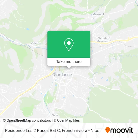 Résidence Les 2 Roses Bat C map