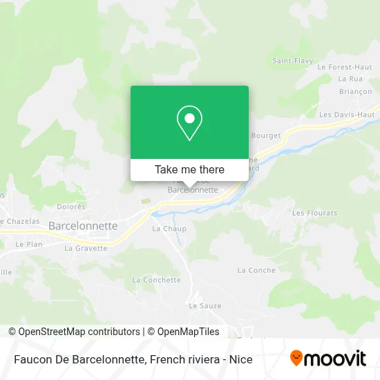 Faucon De Barcelonnette map
