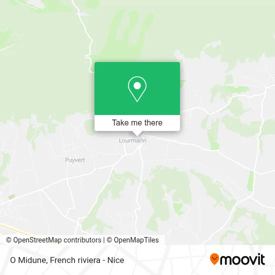 O Midune map