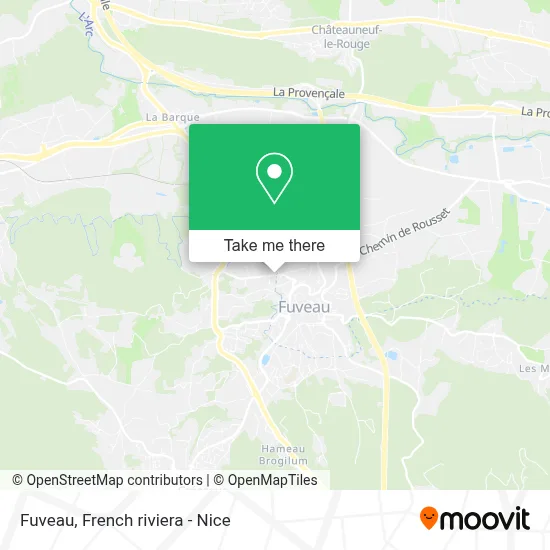 Fuveau map