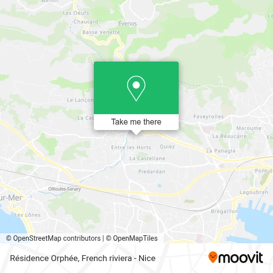 Résidence Orphée map