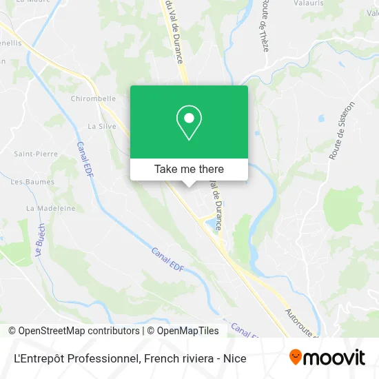 L'Entrepôt Professionnel map