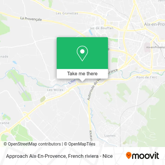 Approach Aix-En-Provence map