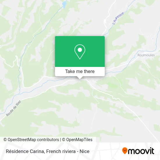 Résidence Carina map