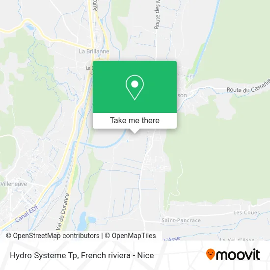 Hydro Systeme Tp map