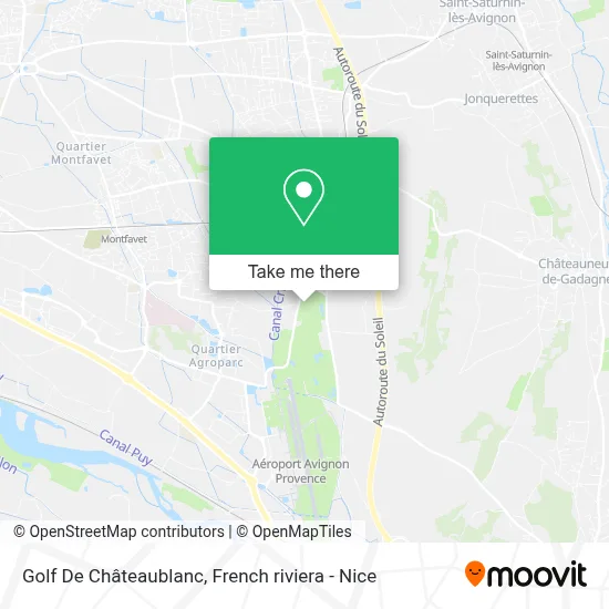 Golf De Châteaublanc map