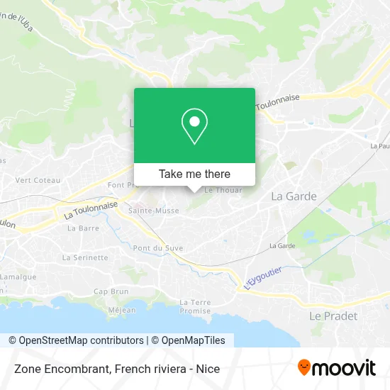 Zone Encombrant map