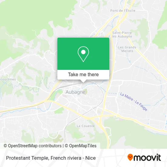 Temple Protestant map