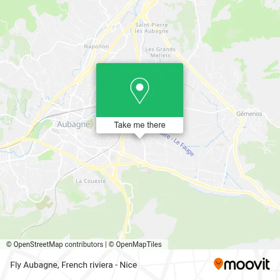 Fly Aubagne map