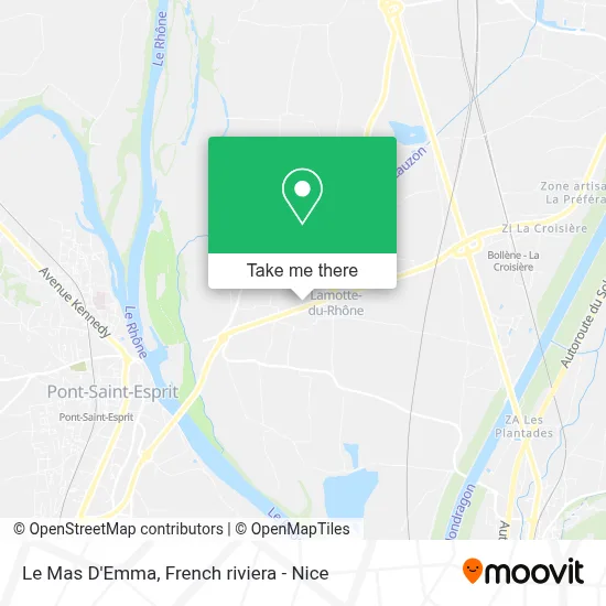 Le Mas D'Emma map