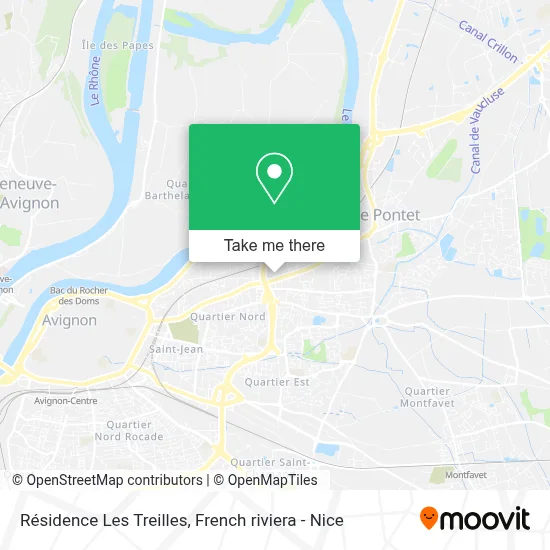 Résidence Les Treilles map