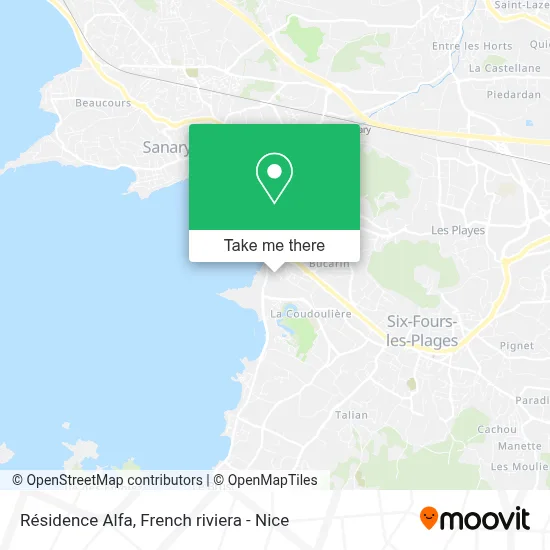 Résidence Alfa map
