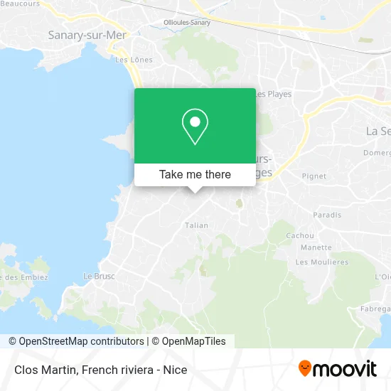 Clos Martin map
