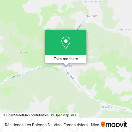 Résidence Les Balcons Du Viso map