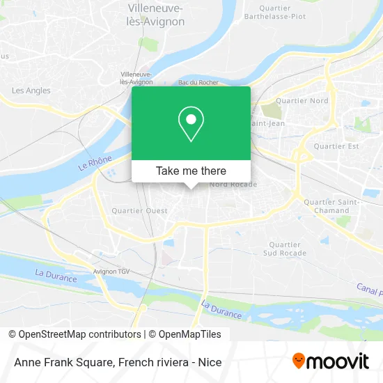 Square Anne Frank map