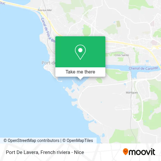 Port De Lavera map