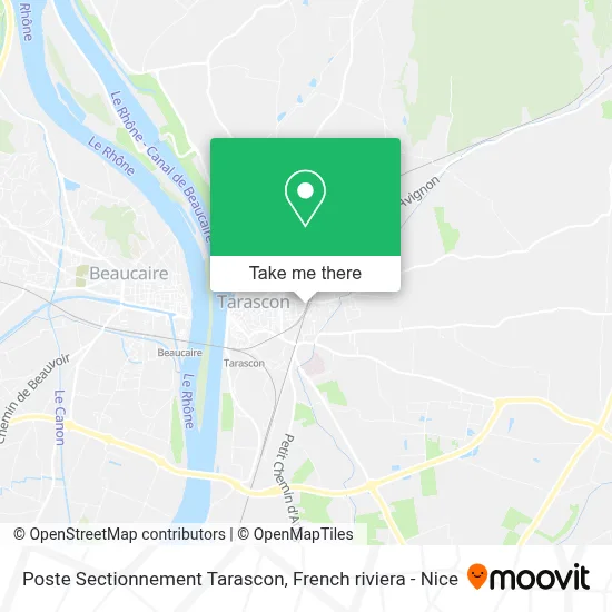 Poste Sectionnement Tarascon map
