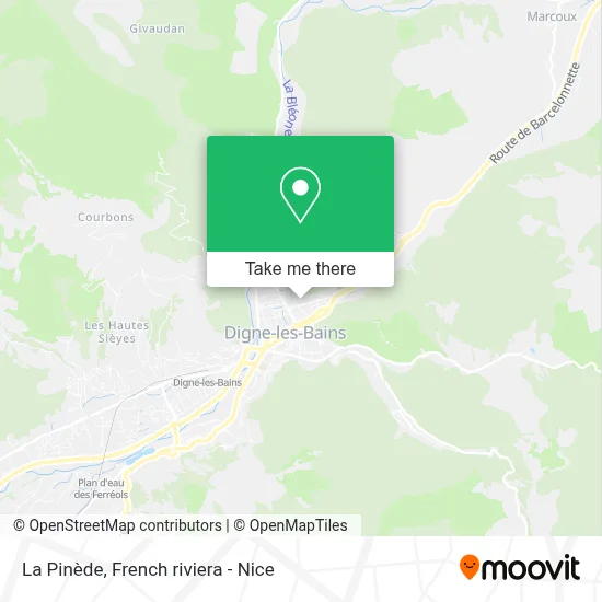 La Pinède map