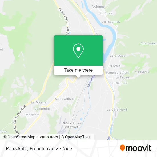 Pons'Auto map
