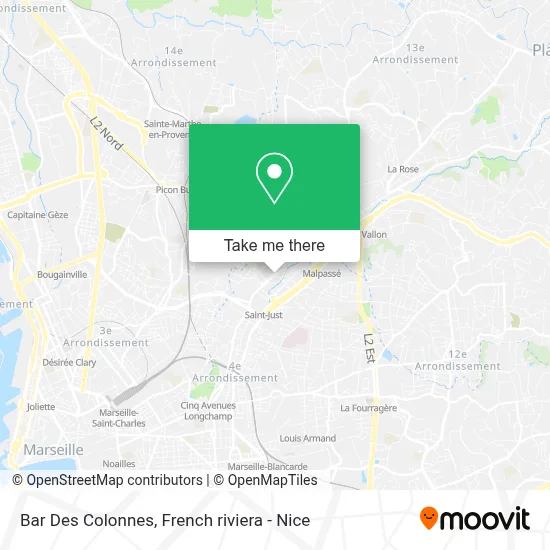 Bar Des Colonnes map