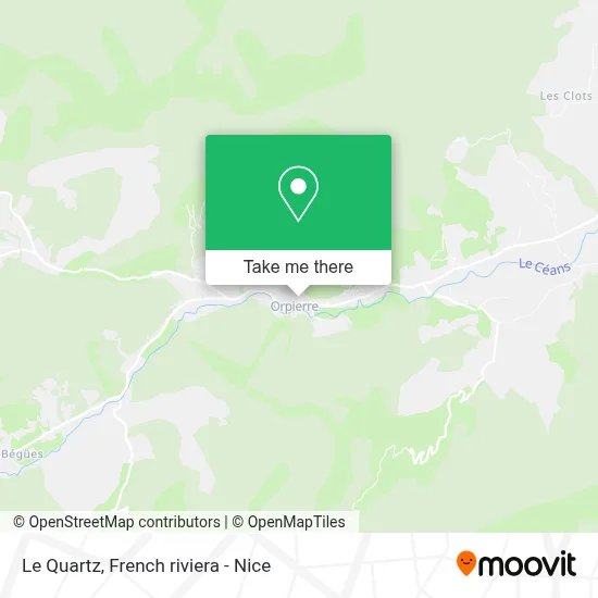 Le Quartz map