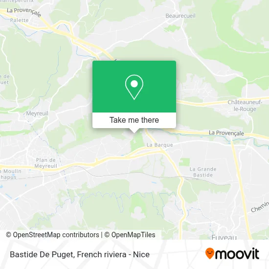 Bastide De Puget map