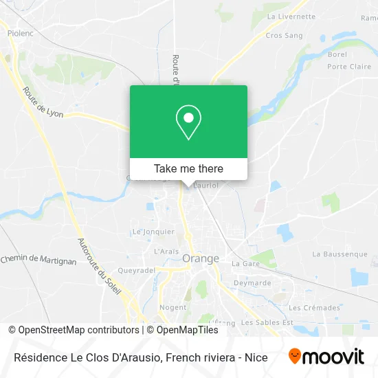 Résidence Le Clos D'Arausio map
