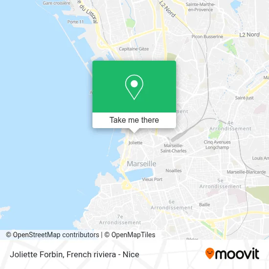 Joliette Forbin map