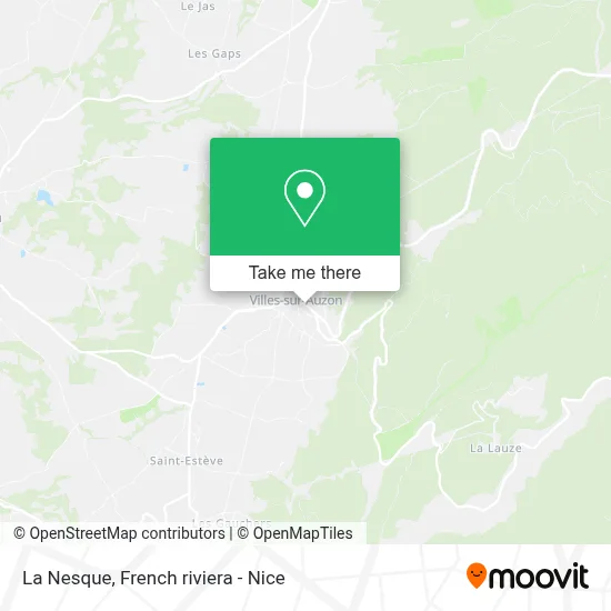La Nesque map