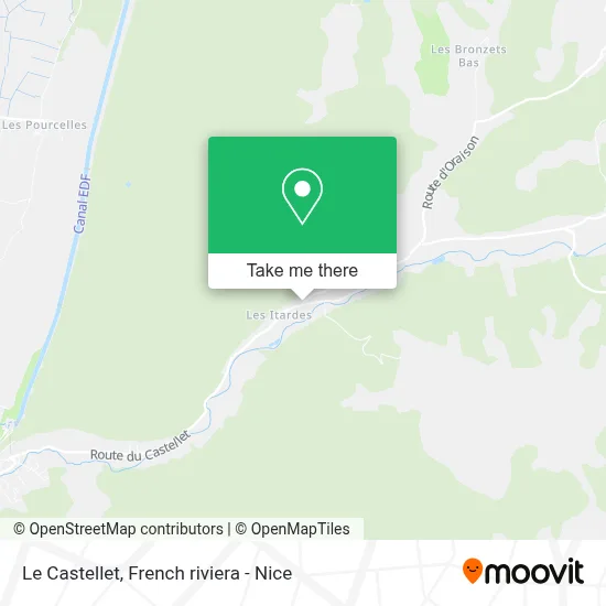 Le Castellet map