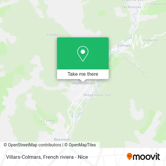Villars-Colmars map
