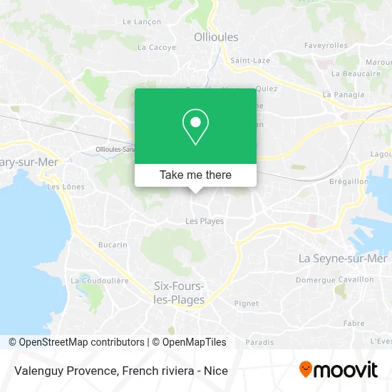Valenguy Provence map