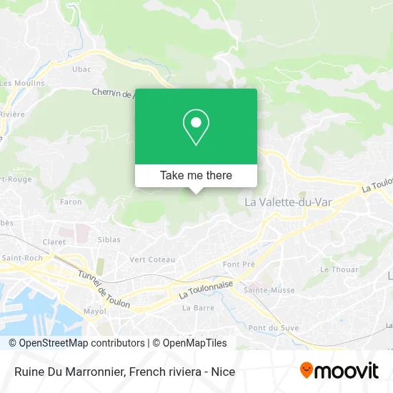 Ruine Du Marronnier map