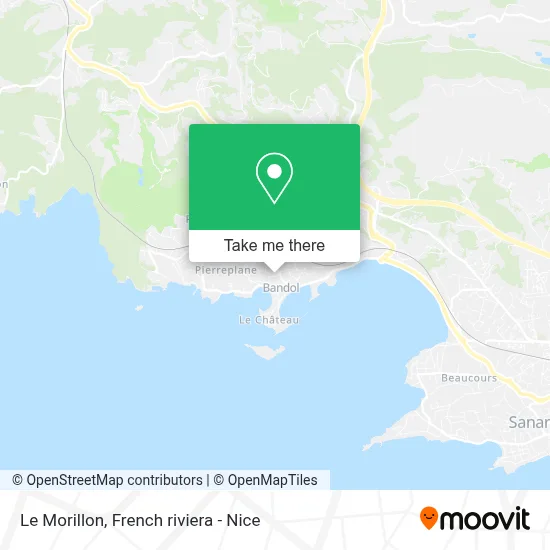 Le Morillon map