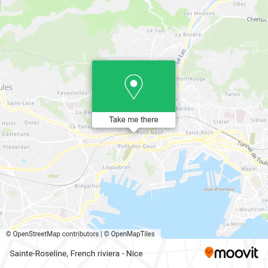 Sainte-Roseline map