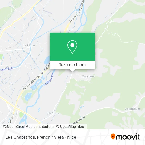 Les Chabrands map
