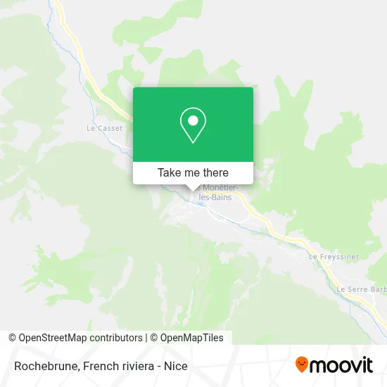 Mapa Rochebrune