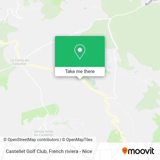 Castellet Golf Club map