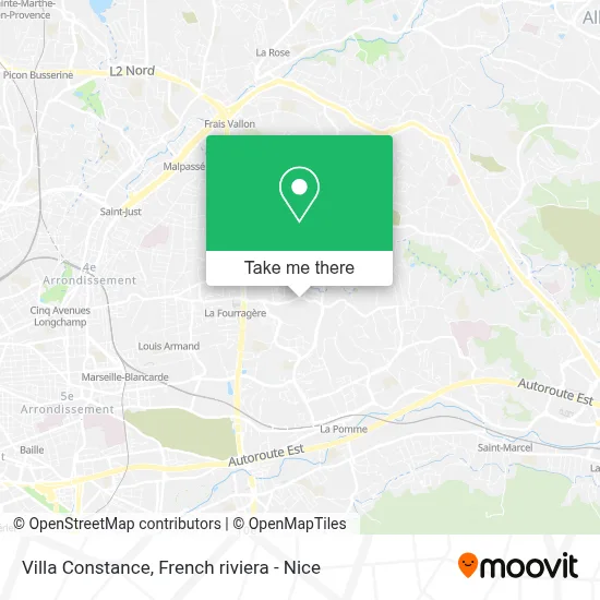 Villa Constance map