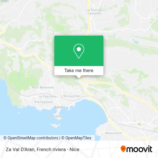 Za Val D'Aran map
