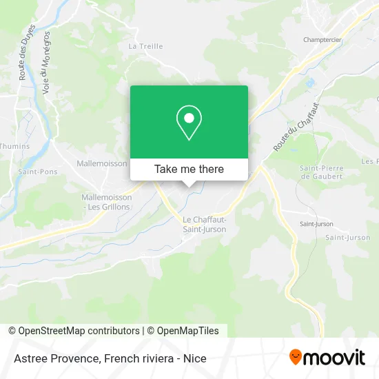 Astree Provence map