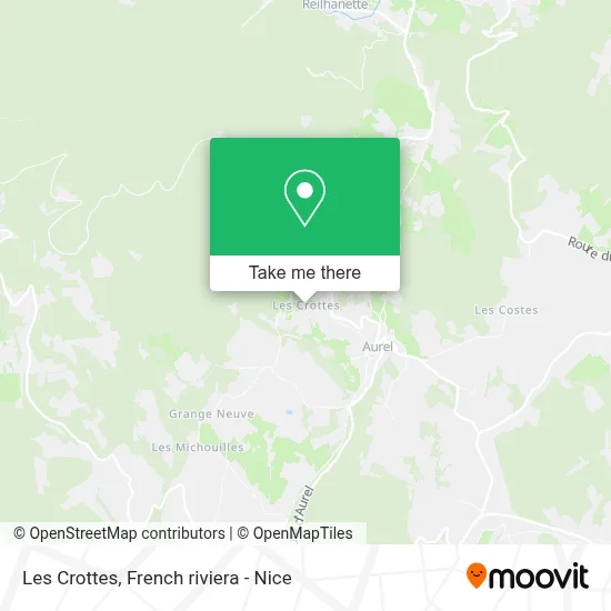 Les Crottes map