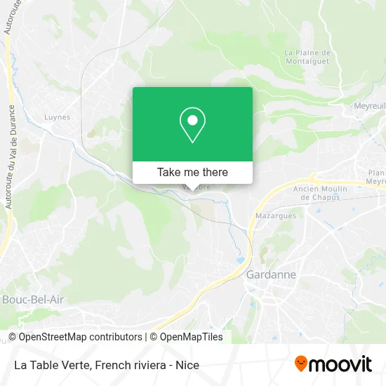 La Table Verte map