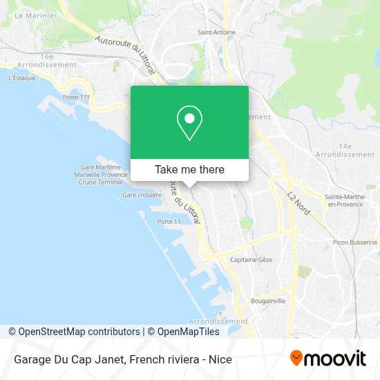 Garage Du Cap Janet map
