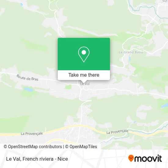 Le Val map