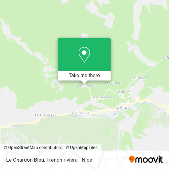 Le Chardon Bleu map
