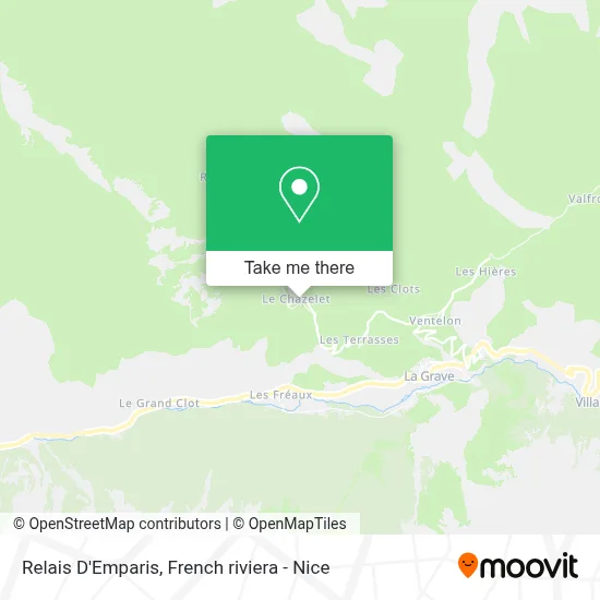 Relais D'Emparis map