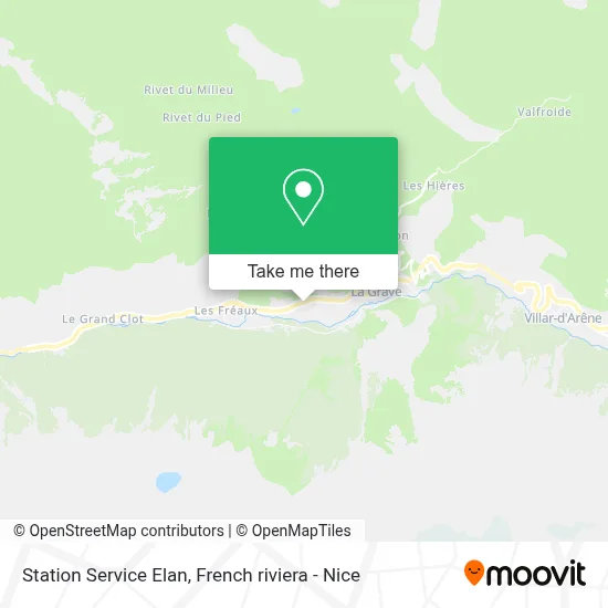 Station Service Elan map
