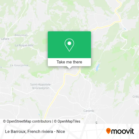 Le Barroux map